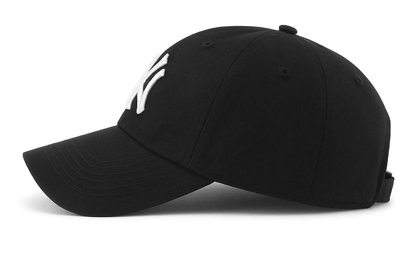United S New York Cap for Men and Women | N&Y Crafted from Cotton | Good Material with Exquisite Embroidery | Adjustable Buckle Black