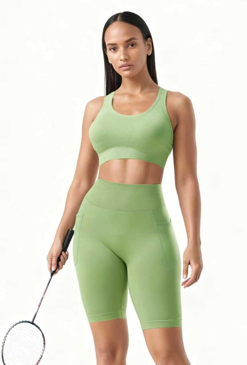Skiennix Sports Bras for Women - High Support Racerback Design with Adjustable Straps | Padded Seamless Yoga Bra
