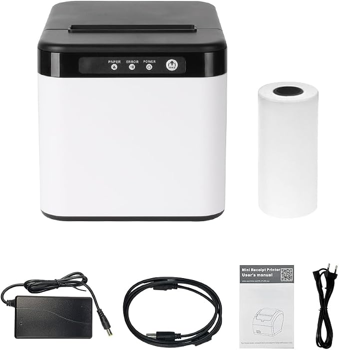 Bisofice 80mm Receipt Printer ESC/POS Thermal Printer Desktop Direct Print