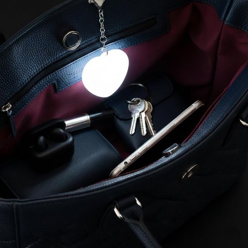 3 Pack Purse Light Handbag Light, Love Wallet Tote Bag Touch Sensing Lights Rechargeable, Night Light up Keychain Charm inside Hand Pocketbook, Motion Sensor Battery Operated Heart Shaped Glow Lamp