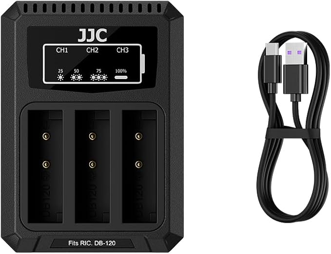 JJC DB-120 Battery Charger USB Triple Slot