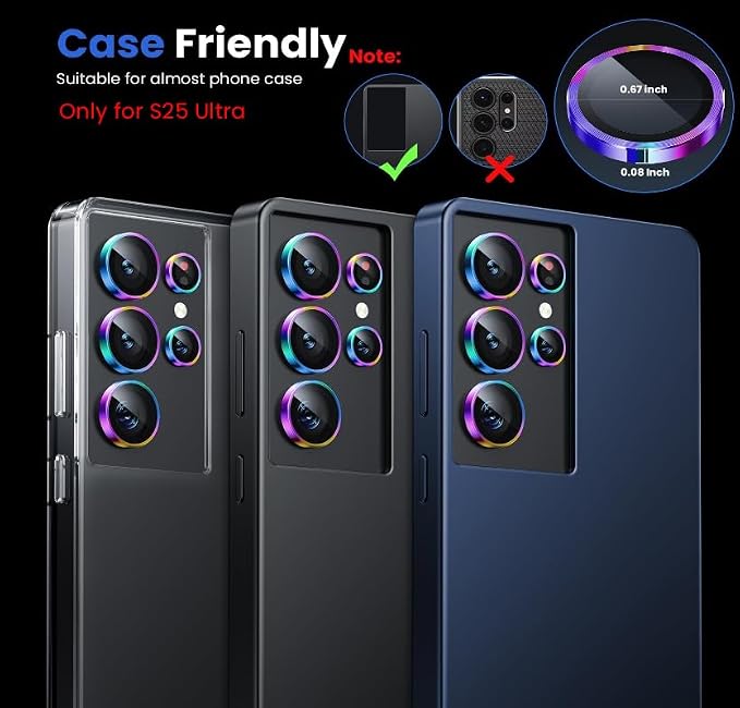 WSKEN for Samsung Galaxy S25 Ultra Camera Lens Protector