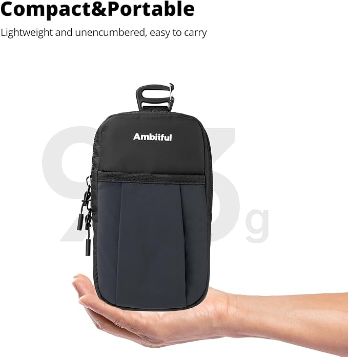 AMBITFUL Compact Sports Camera Bag, Shoulder Strap Storage Case, 3.94 x 1.57 x