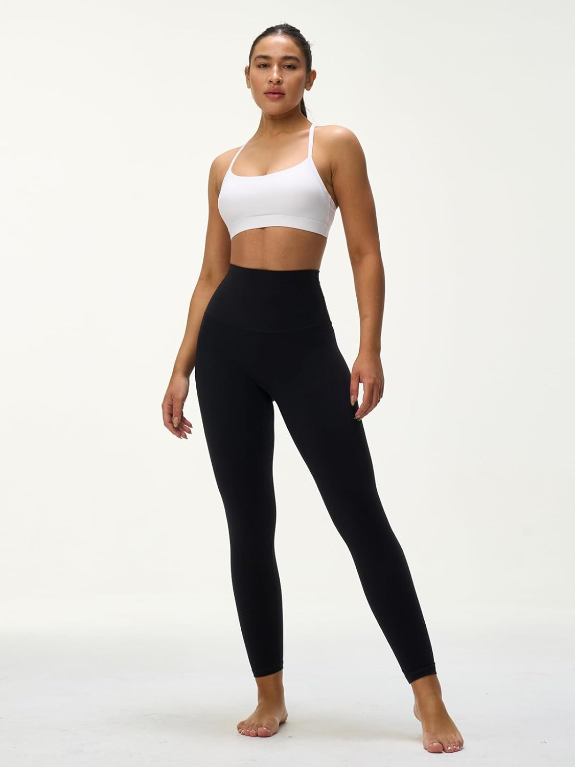Skiennix Women's Y-Back Padded Sports Bra - Soft, Strappy U-Neck for Low Impact Yoga & Pilates