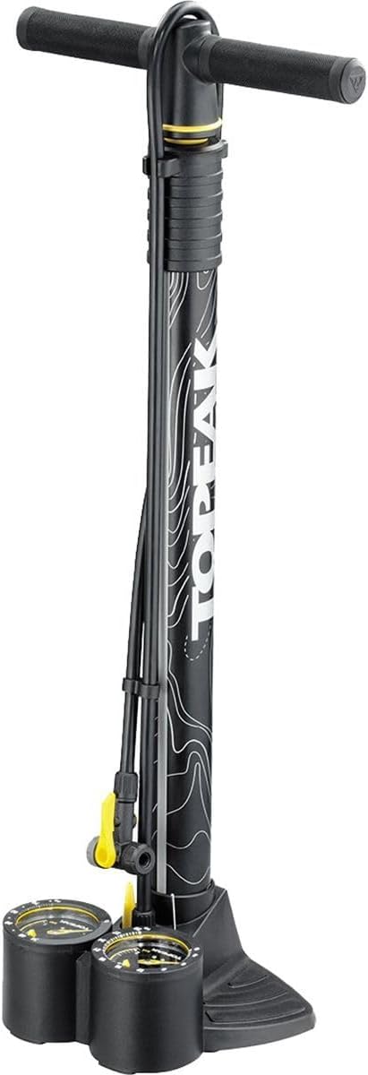 Topeak JoeBlow Dualie - High-Performance Bike Pump for Presta & Schrader Valves | Durable & Compact Design