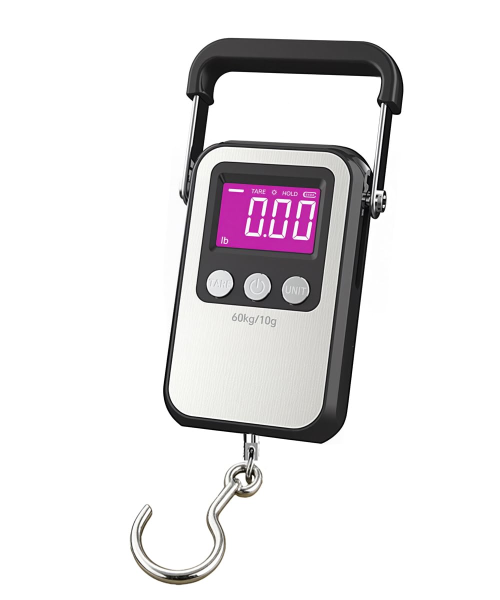 Portable Digital Luggage Scale by [Brand Name] - 132lb Capacity | Ideal for Travel & Fishing