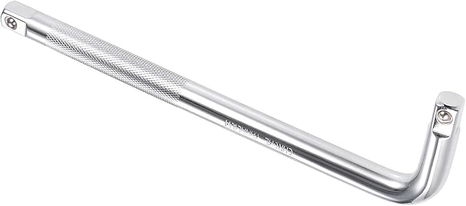 Breaker Bar - [1/2 Inch Drive] L Shape Socket Wrench Extension for Car Mechanical Equipment Repair Use, CR-V Steel