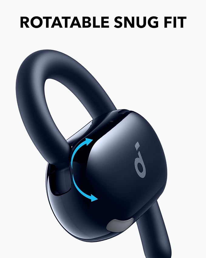 Soundcore V20i by Anker Open Ear Earbuds, Open Ear Headphones True Wireless | Adjustable Hooks, Ultra-Comfort, Snug Fit, Power Sound, Clear Calls, IP55, 36H Playtime, Bluetooth 5.4, Multipoint Connection