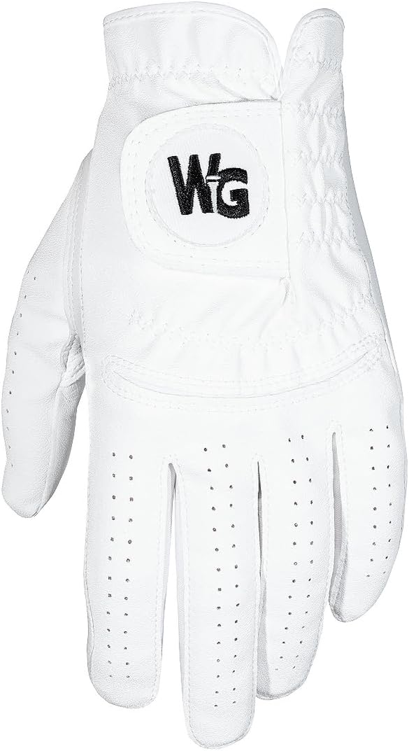 Wedge Guys Golf Gloves - Premium Cabretta Leather with Stretchy Microfit Spandex | Left Hand 3-Pack for Comfort & Grip