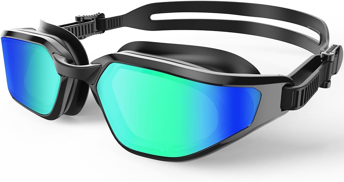 OLANRUN Swim Goggles - Unisex Anti-Fog, UV Protection, No Leakage | HD Wider View for Adults & Youth
