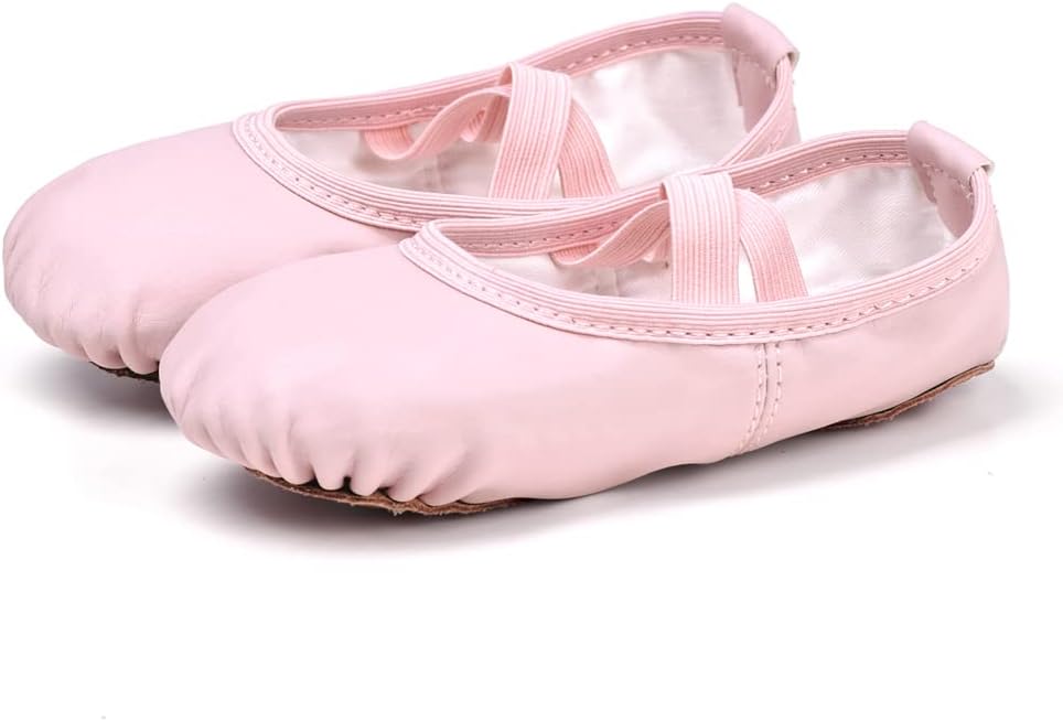 Stelle Ballet Shoes - Soft Leather Toddler & Kids Ballet Slippers | Perfect for Dance Classes