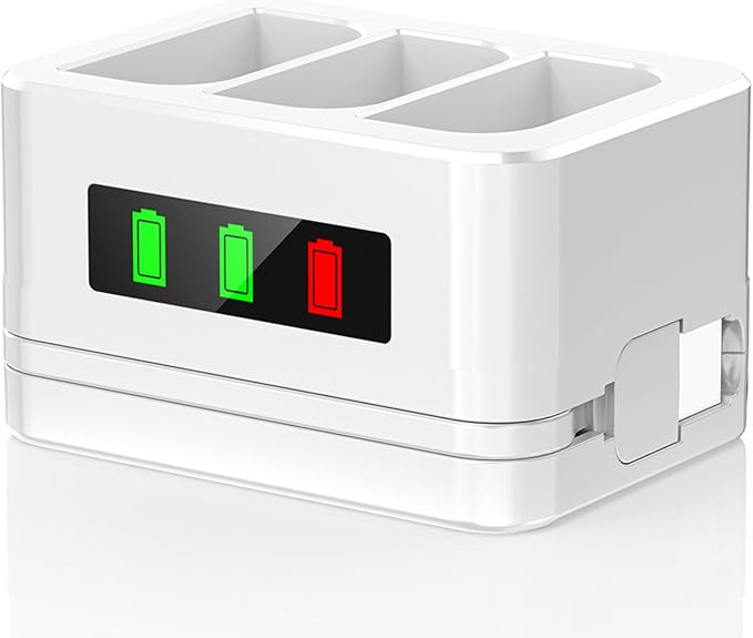 3-Slot Battery Charging Station/Battery Charger/Charging case,