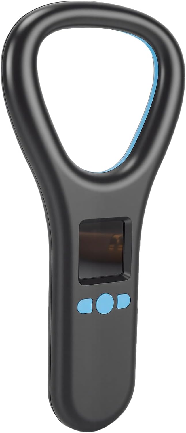 Pet Microchip Scanner, FDX B EMID Animal Tag Scanner, 134.2khz 125khz with 1.44 Inch LED Color Screen, Ideal for Dog Cat Pig Animal Data Management