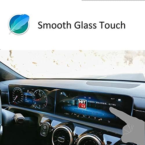 ZFM Tempered Glass Screen Protector for Mercedes-Benz EQC & A/B/CLA/GLB – 9H Hardness, Anti-Glare, Dual 10.25” MBUX Touch Screen Protection