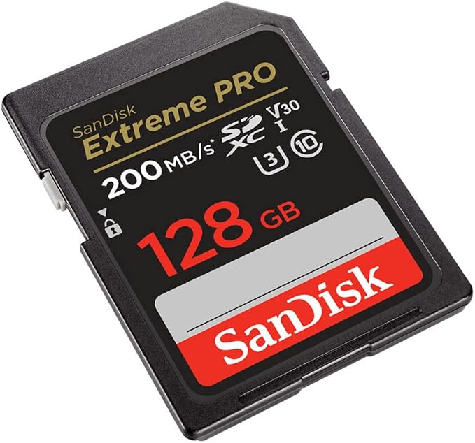 SanDisk 128GB Extreme PRO 200MB/s SDXC UHS-I Memory Card