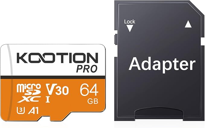 KOOTION Micro SD Card 64GB UHS-I microSDXC Flash Memory Card