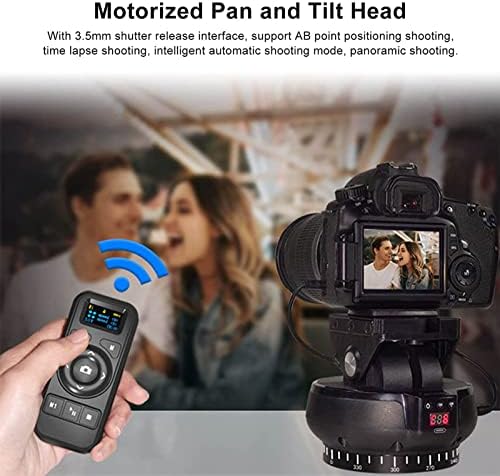 2.4G Electronic Camera Tripod Head, Motorized Panoramic Tripod Head + 360°