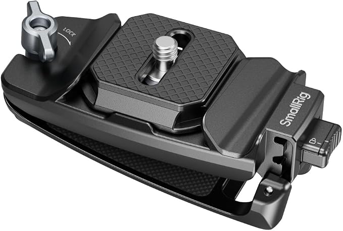 SMALLRIG Camera Clip with Plate, Quick Release System, Max Payload 40kg/88lb