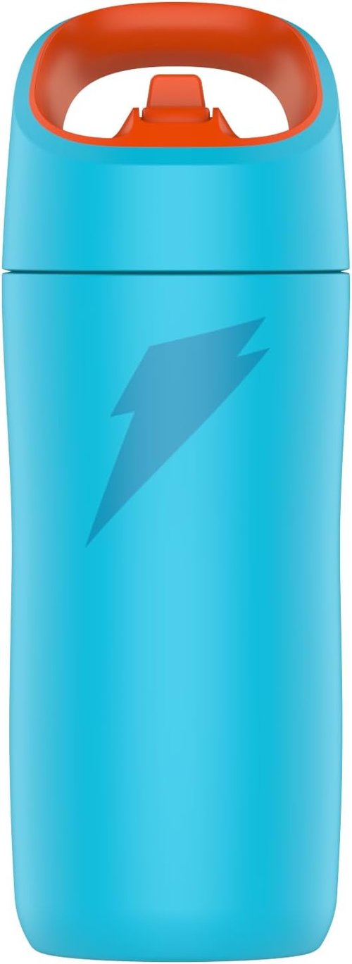 Gatorade Kids' Rookie Metal Water Bottle - 12oz Stainless Steel, Double-Wall Insulation, Vacuum Sealed