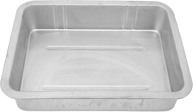 Acouto Galvanized Drip Pan Oil Drain Pan Leak Portable Universal Metal Construction Automotive Oil Change Container(#2)