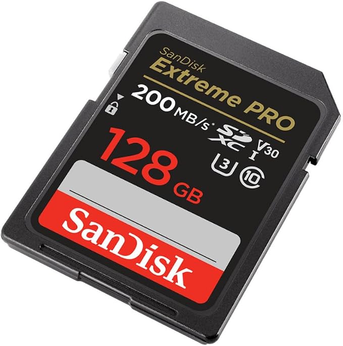 SanDisk 128GB Extreme PRO 200MB/s SDXC UHS-I Memory Card