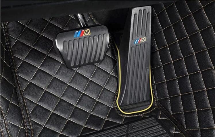 Custom All-Weather Protection Leather Car Floor Mats for Cars Sedan SUV Sports Car Waterproof Floor Mat (Orange)