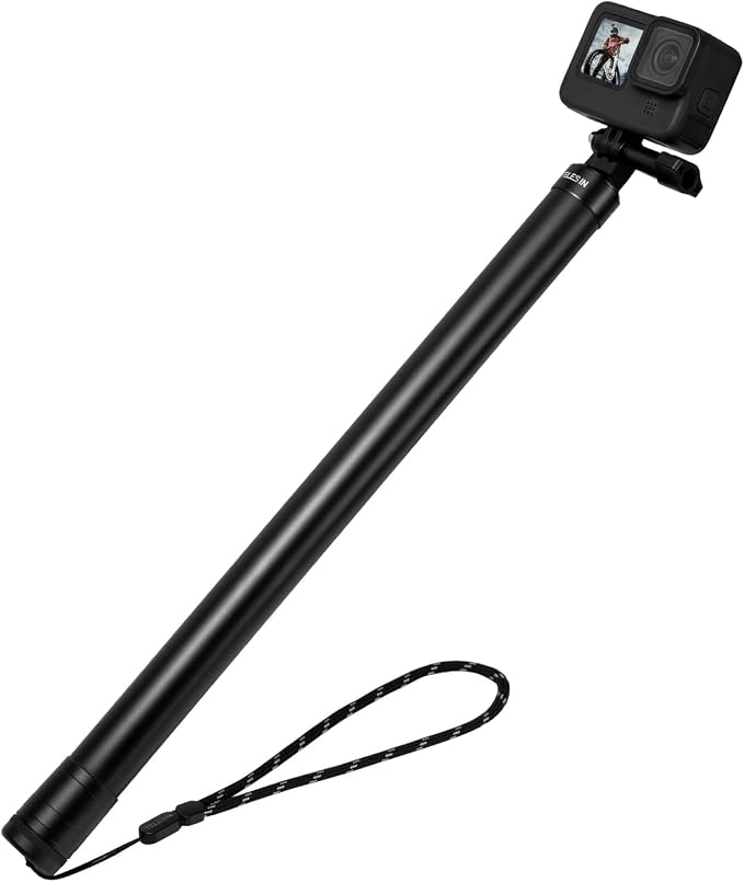 TELESIN Selfie Stick Long Pole, Carbon Fiber Waterproof Dive Extension Monopod