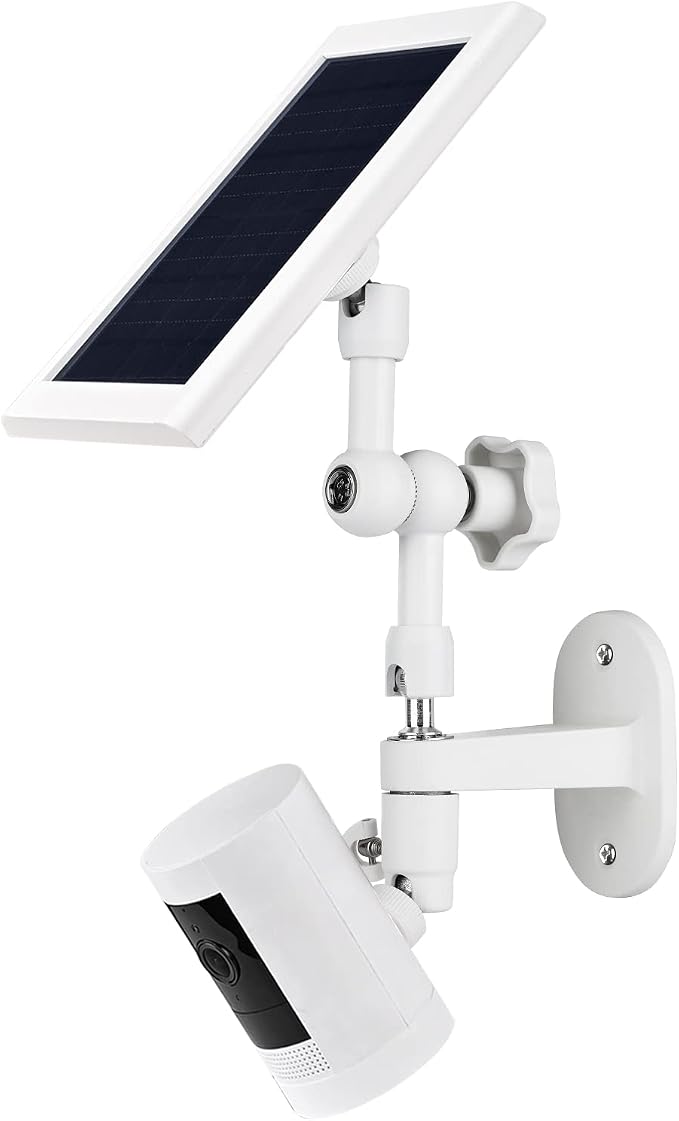 2-in-1 Wall Mount for Ring Solar Panel, Ring Stick Up Cam Battery, Spotlight