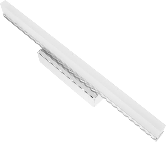 LED Bathroom Mirror Front Light with Stainless Steel Base Waterproof Anti-Fog Vanity Lamp for Wall Mount Modern Design for Makeup and Grooming