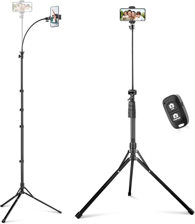 Sensyne 92" Cell Phone Tripod, Selfie Stick Tripod