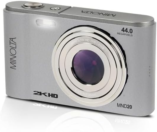 Minolta MND20 44MP Digital Camera – 2.7K Ultra HD Video, 16X Digital Zoom