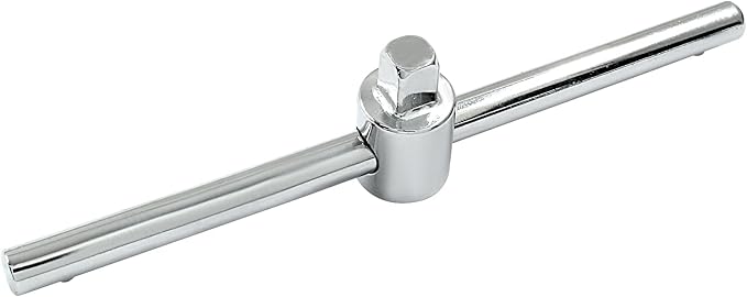 1/4 Inch T-Handle Wrench 113mm/4.4 Inch Length Adjustable T-Handle Socket Hand Tool, Chrome Vanadium Steel Drive Sliding Wrench Breaker Bar For Car Repair