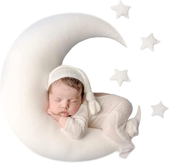 IGMaryBox Baby Moon Star Pillow Newborn Posing Pillow Newborn Photography