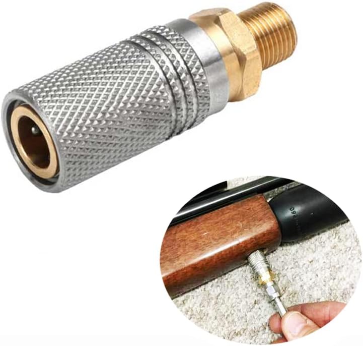 Skiennix 24-Inch PCP Paintball CO2 Charging Adapter - Micropore Hose with 1/8 BSPP & Quick Connect Female Adapter