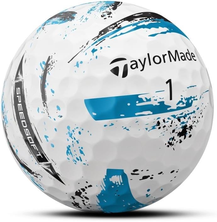 TaylorMade SpeedSoft Golf Balls - Maximum Distance & Ultra-Soft Feel | Ideal for Tee & Green Play
