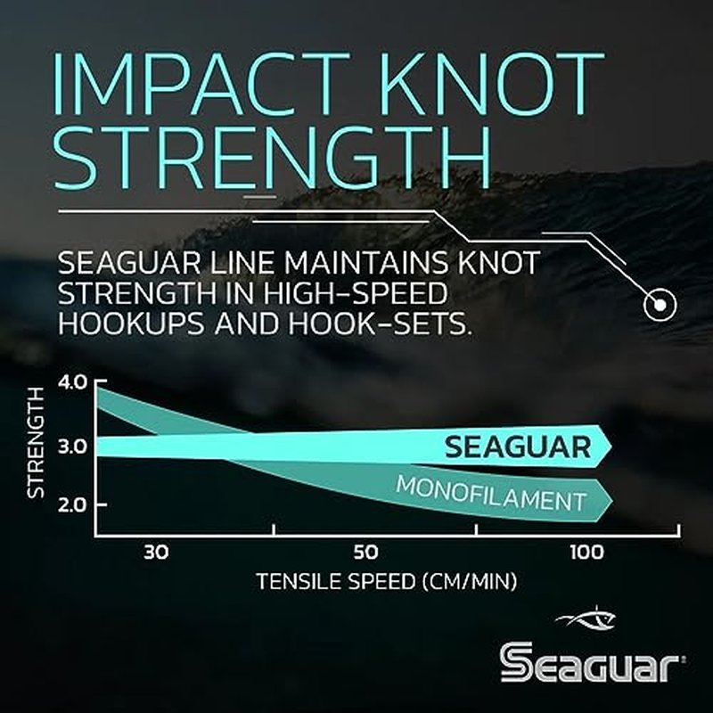 Seaguar Blue Label 100% Flourocarbon Fishing Line (DSF), 2lbs, 25yds Break Strength/Length - 02FC25