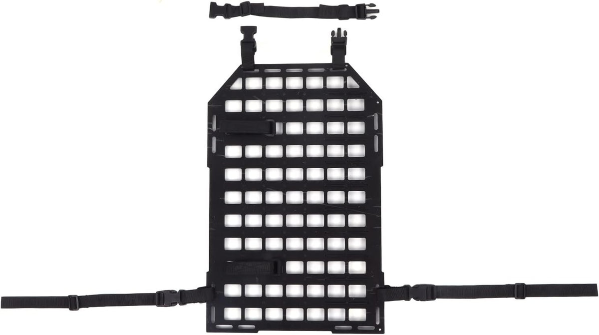 Bnineteenteam Car Backseat Organizer, 21.65x14.17in SUV Backseat Storage Molle Panel with Fastening Straps, for Camping, Off Road Equipment