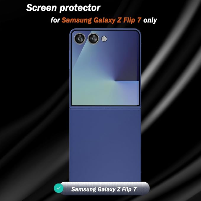 Compatible with Samsung Galaxy Z Flip 7 Back screen protector Tempered Glass 3