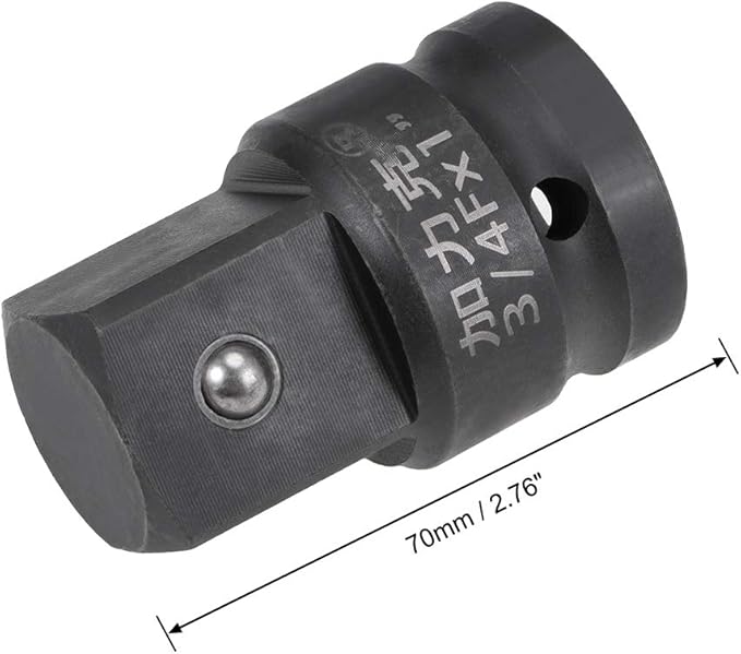 uxcell 3/4" Drive (Female) x 1" (Male) Impact Socket Adapter for Use with Air Impact Wrenches, Breaker Bars, Ratchets, CR-MO Steel