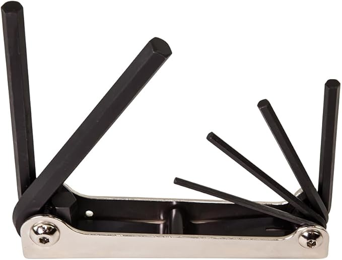 Klein Tools 70580 Folding Hex Key Set, 6-Key, Metric Sizes