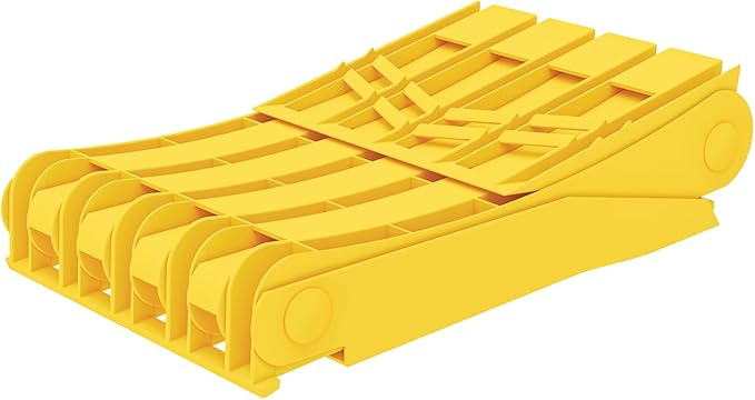Plastic Wheel Chock ORIGAMY, Foldable,Heavy Duty,Space Saving,Yellow (Heavy Duty)