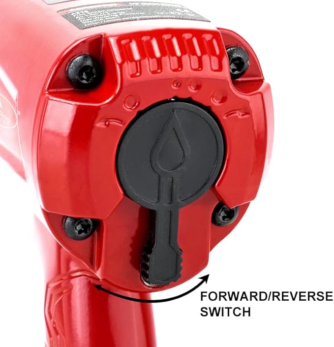 AEROPRO TOOLS 1/2-Inch Aluminum Air Impact Wrench(A398),Twin Hammer with 1380FT-LB Max Loosening Torque, Pneumatic Impact Gun, for Auto Repair, Tire Shop (1380 ft-lbs | Air Impact Wrench + Socket)