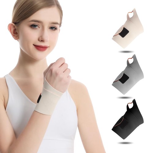 2 Pack Wrist Brace by [Brand Name] - Ultra Thin Elastic Support for Carpal Tunnel Relief | Fits Small & Medium Hands