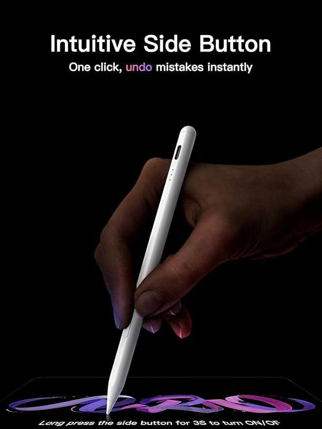 KEEPRO Stylus Pen for iPad 2018-2026, USB-C Fast Charging Pencil, Pixel-Perfect