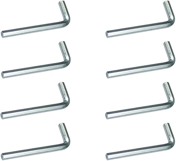 Hex Key Set, 4mm L-Shaped Allen Wrench, Metric Hexagon Spanner, Replacement Repairing Tool (20, 48 x 4 x 16mm/1.88 x 0.15 x 0.62(L*D*W))