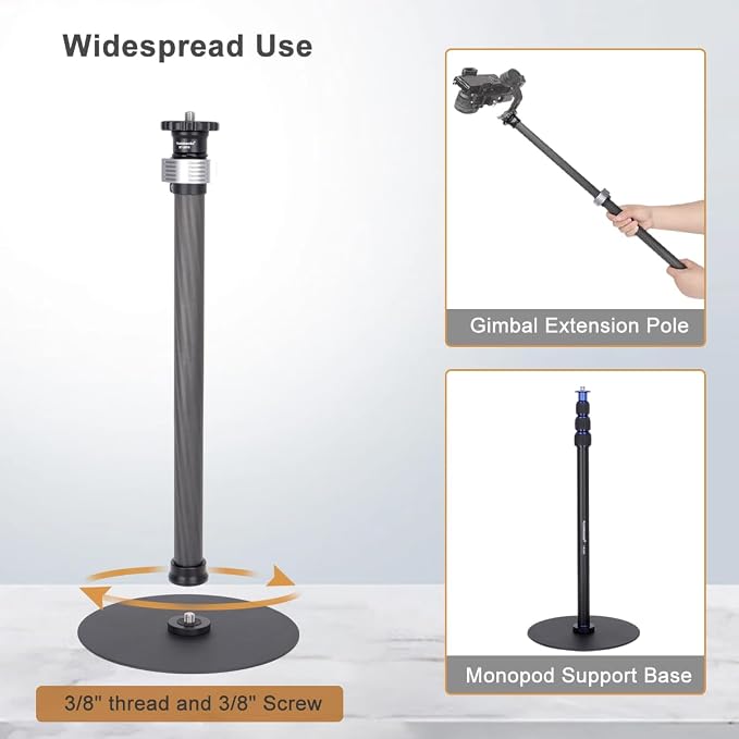 Koolehaoda Carbon Fiber Desktop Monopod Stand,