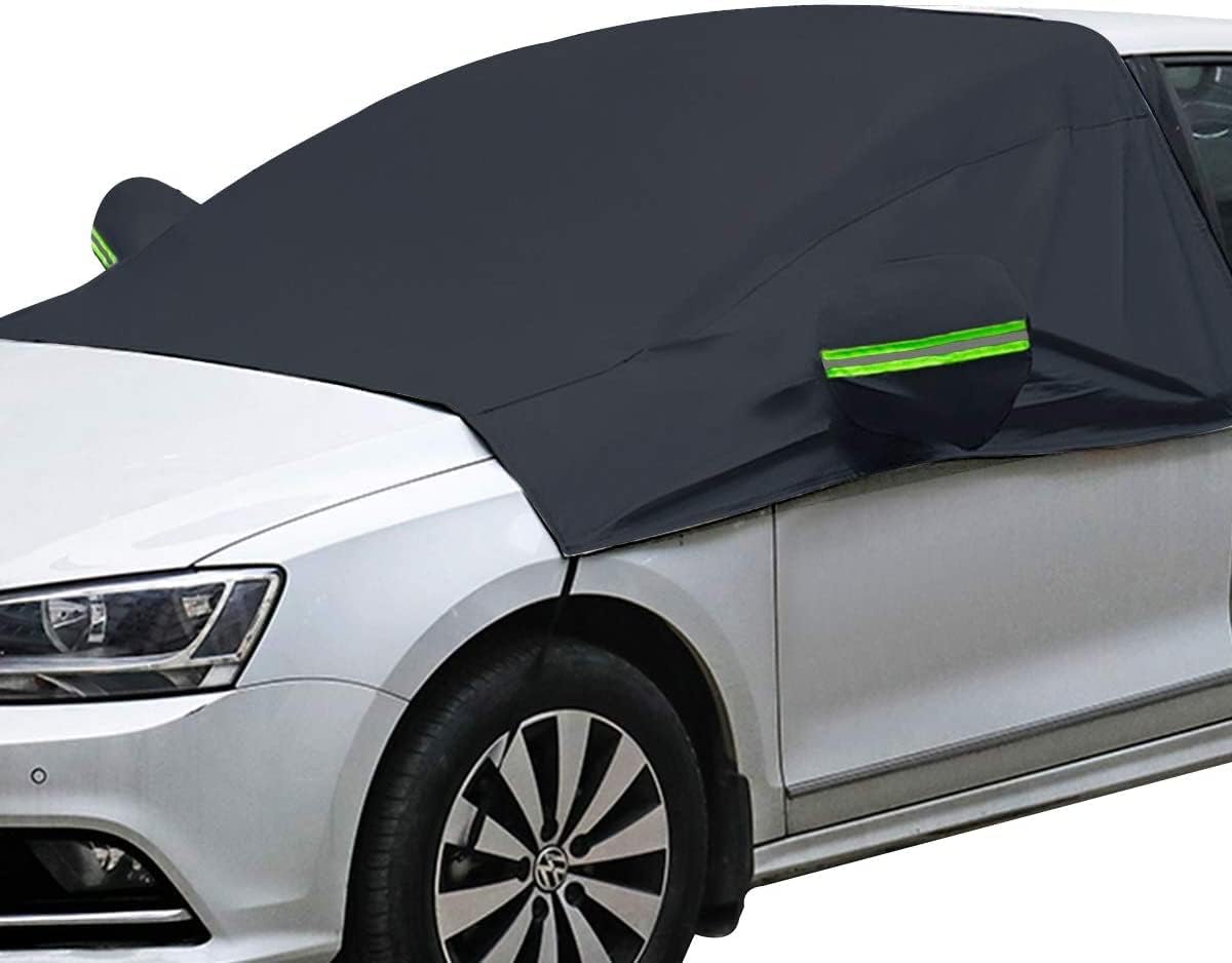 Windshield Snow Cover with Side Mirror Covers, Protects Windshield and Wipers from Weatherproof, Rain, Sun, Frost, Extra Large Size Fits for Most Vehicles, Cars and SUV