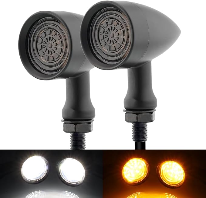 TSUNG Universal Motorcycle SMD LED Turn Signals 12V Brake Tail Lights Running