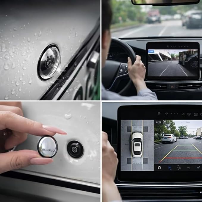 Car Camera Lens Protector, Car 360 Panoramic Camera Protective Cover, Anti-Glare