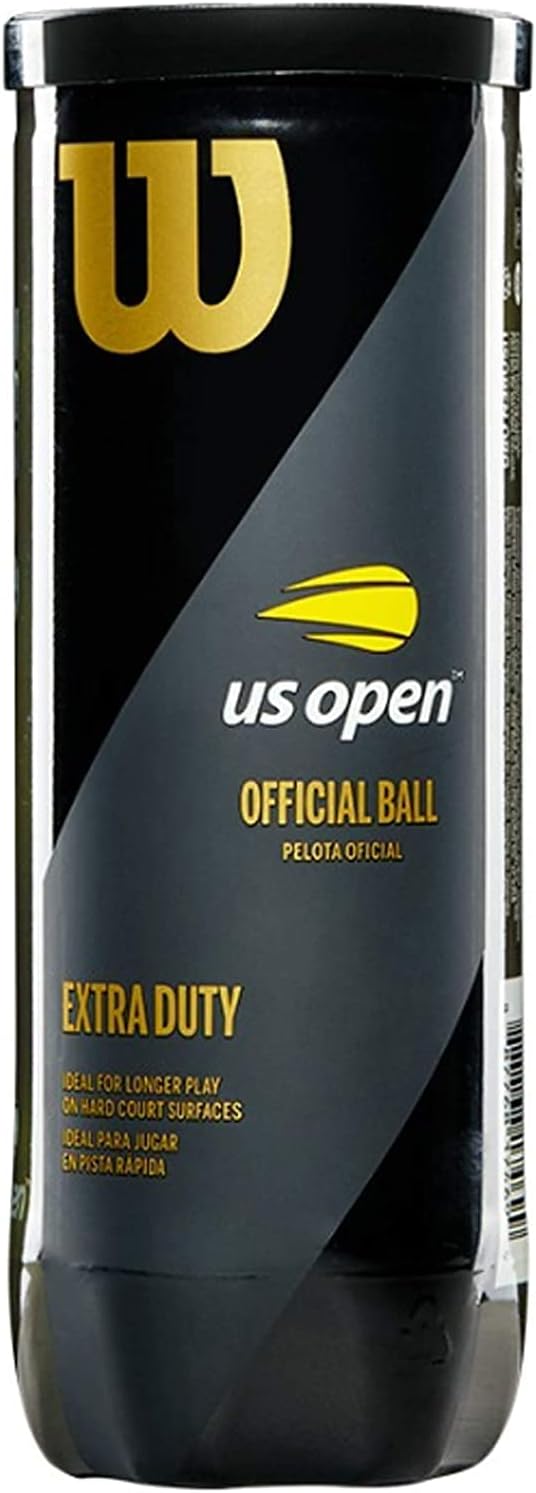 WILSON US Open Tennis Balls - Extra Duty, 24 Can Case | Perfect for Competitive Play (72 Balls)